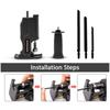 Portable Reciprocating Saw Adapter Multifunctional Electric Drill Modified Tool Attachment with Ergonomic Handle 3 Saw Blades for Wood Metal Cutting