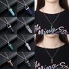 Hot Point Pendulum Chakra Natural Crystal Necklace Quartz Chain Stone Pendant Jewelry Accessories