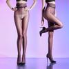 Kiss lace high waist one-line crotch pantyhose two-color aurora oily sexy silky  stitches ultra-thin d women