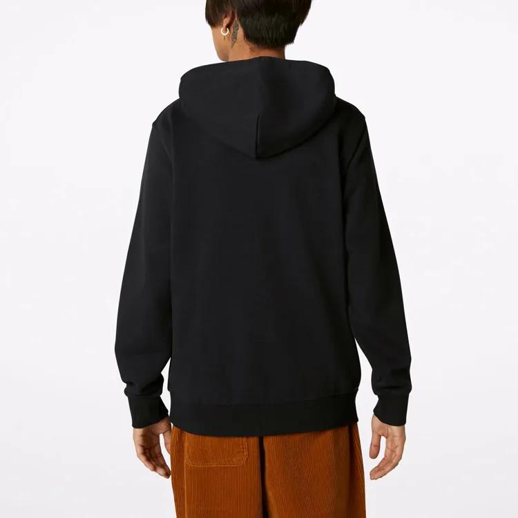 Converse Sweatshirts Men's Black Hooded Moderate Straight Fit (Unisex) Sweatshirts 10020343 A01