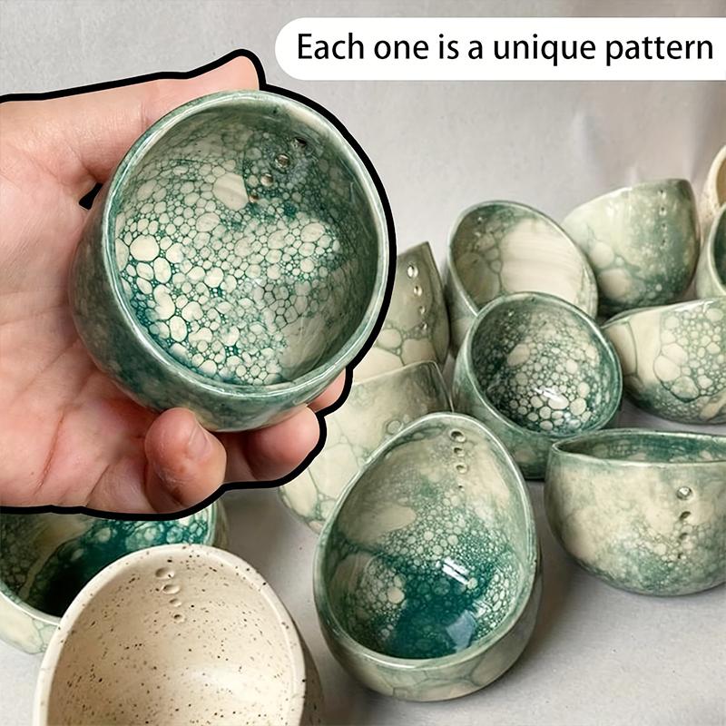 1 шт. Экологичное приспособление для удаления листьев с трав, художественное блюдо для удаления трав, миска для приготовления трав ручной работы, органическая миска для приготовления трав 10x10x10 см