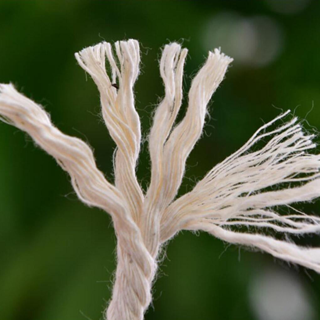 200 м ручной работы макраме бохо декор 3 мм хлопок бежевая нить шнур веревка витая веревка DIY домашнее свадебное украшение