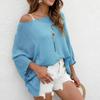 Spring and Autumn Women's Plus Size Shirt Round Neck Casual Loose Top