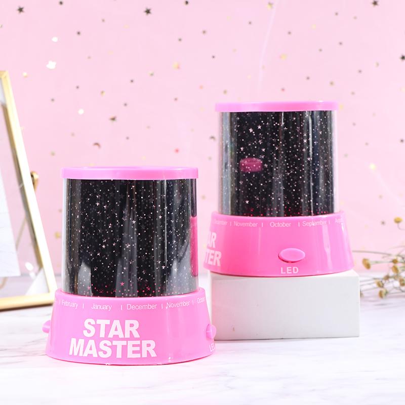 1шт светодиодный ночник проектор звездное небо звезда луна детский сон красочная лампа