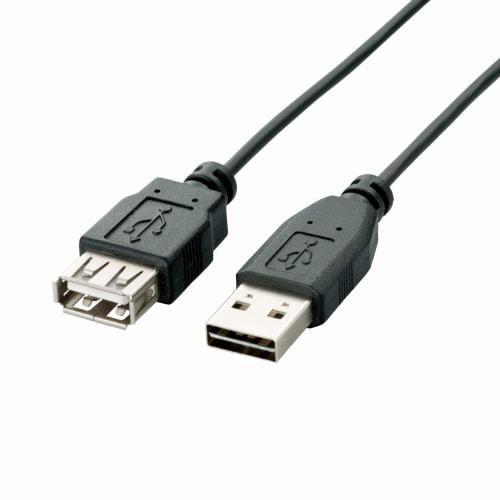 Elecom USB Cable Extension USB2.0 (USB A Male To USB A Female) Reversible Connector 3m Black U2C-DE30BK