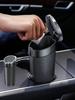 Портативная автомобильная мусорка – Двойная крышка, Режимы открытия: нажим и кнопка, Герметичная, Съемный внутренний вкладыш, Для влажного и сухого мусора