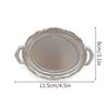 Круглый металлический поднос для фруктов, торта, десерта, подноса, ювелирного изделия, сережек, ожерелий, колец, хранения, миски, украшения, соусницы