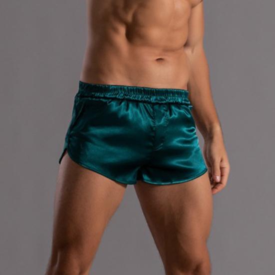 Мужские шорты с эластичной талией и средней посадкой, однотонные, свободного кроя, повседневные, для домашнего стиля, универсальные, для дома