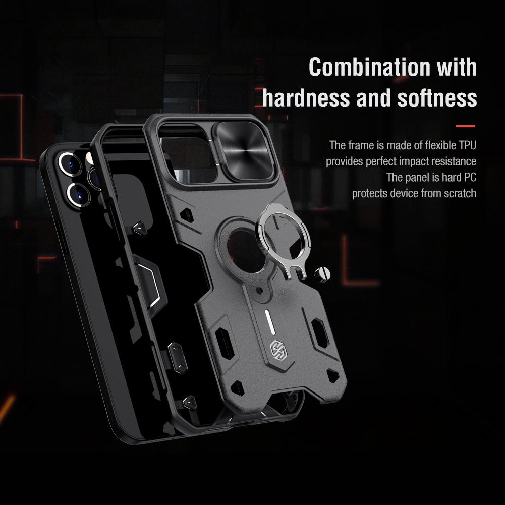 Чехол NILLKIN CamShield Armor Case для iPhone 12 Pro Max, защита объектива от падения, чехол для телефона Apple 12, версия с вырезом логотипа