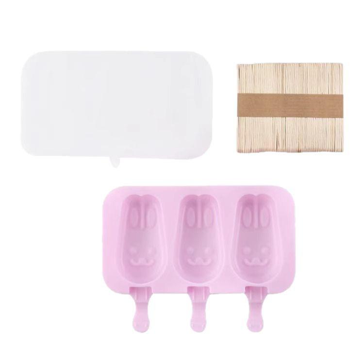 Silicone Teddy Bear Ice Cream Mold for Homemade Popsicles and Ice Cubes