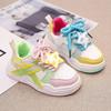 Детские теннисные туфли, универсальные кроссовки для девочек, модные повседневные кроссовки 2024 года для школьников, кроссовки с милыми звездами, нескользящие