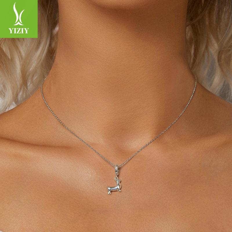 Corgi Diy Pendant Accessories, Cute Animal Puppy S925 Silver Bracelet Beaded