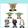Звездные войны Funko Pop Мандалорец Малыш Йода Боба Фетт Коллекционная фигурка**