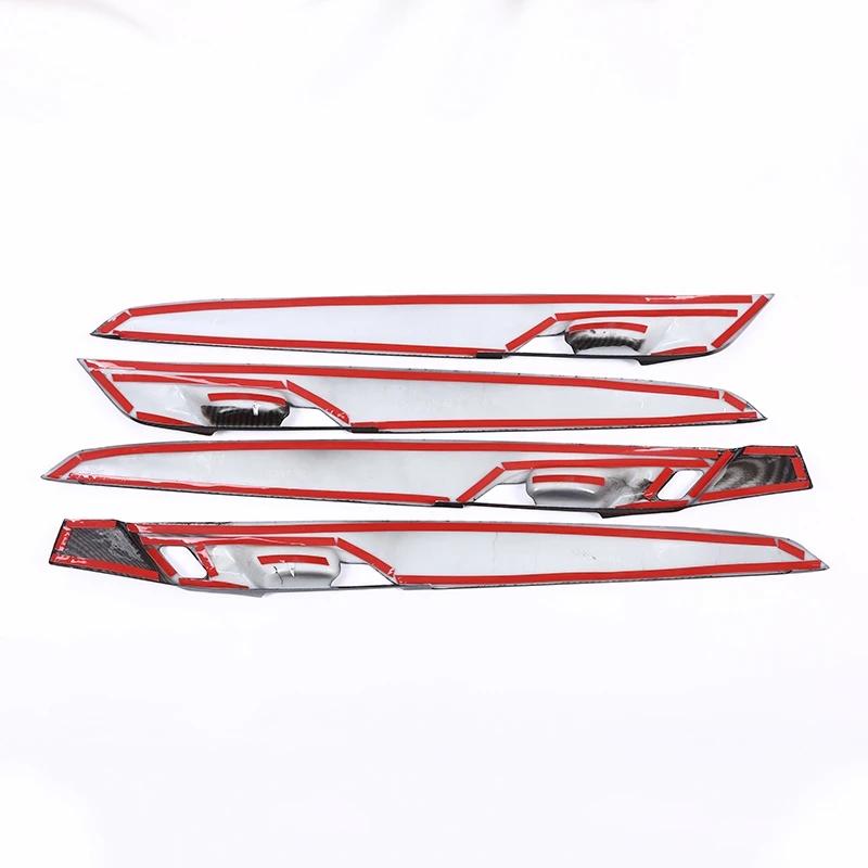 4 шт. углеродного волокна для BMW New X1 F48 2016-2018 ABS пластик внутренняя отделка двери полосы крышка отделка для BMW X2 F47