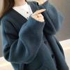 Autumn and Winter Women's Knitting Cardigan, Korean Version, Lazy Style, Loose and Thin, Versatile Cardigan for Students