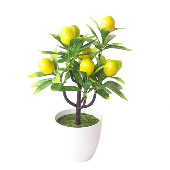 Искусственное фруктовое дерево, реалистичное, многоцелевое, пластиковое, очаровательное, имитация горшков для свадьбы
