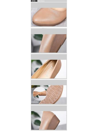 2020 Осень Женские Мокасины на Удобном Каблуке-Клинке с Заостренным Носком - Модные Туфли на Среднем Каблуке для Работы