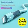 Кабель для передачи данных из жидкого силикона с подсветкой и функцией быстрой зарядки для Apple iPhone 6-14