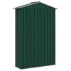 Garden Shed Green 116 x 45 x 175 cm Galvanized Steel