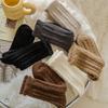 Female Autumn and Winter Thickened Warm Solid Color Moon Home Sleep Tube Socks