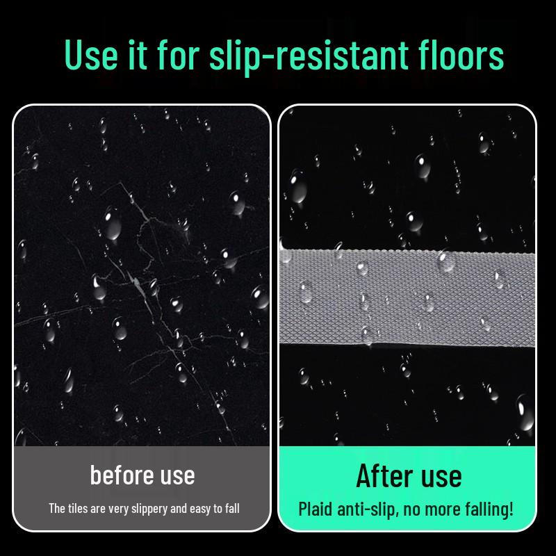 Прозрачная противоскользящая лента с узором под кирпич: Самоклеящиеся, водостойкие, износостойкие для безопасности ванной комнаты и лестницы
