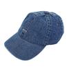 [And It] Basic Cotton Cap with Logo for Women, Size 54, Dark Blue Denim, Free