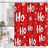 Christmas Reindeer Bathing Curtain  Bathroom Shower Curtain Waterproof With 12 Hooks Fishes Home Deco Free Ship