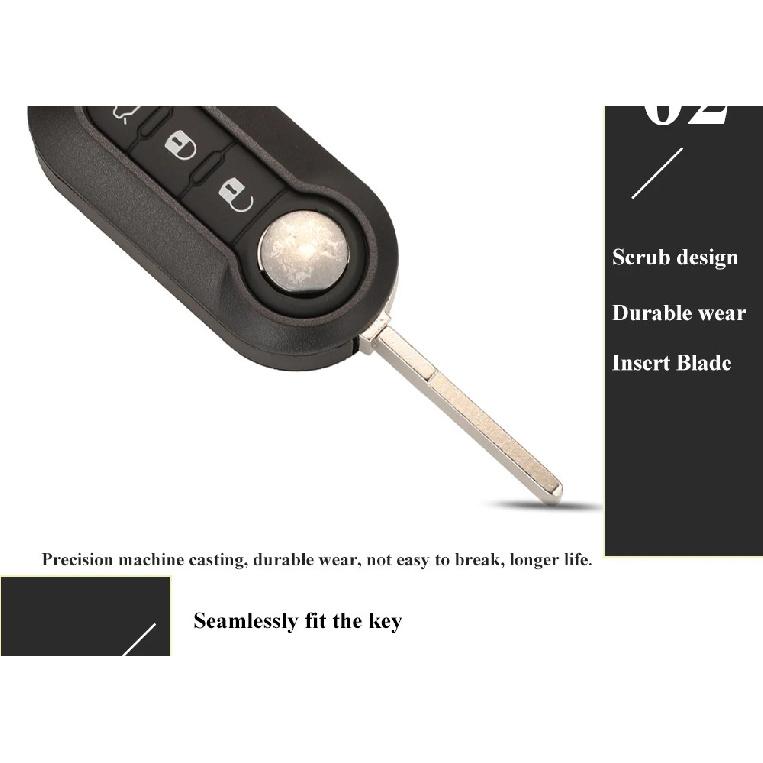 jingyuqin 2/3 Buttons Delphi BSI /Marelli 434Mhz ID46 Car Remote Key For Abarth 500 595 500 124 695 5CC 71752289 6000628973