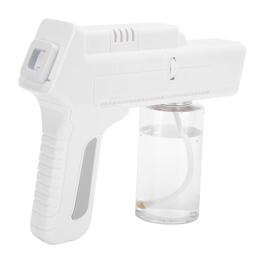 Ручной нано-распылитель с синим светом, регулируемый беспроводной нано-распылитель для очистки (белый)UK Plug