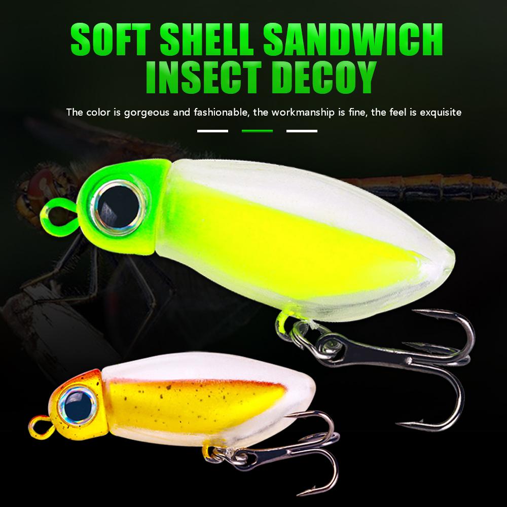 Бесшумная плавающая приманка-червь с мягкой оболочкой Minnow Lure Life Like Swim Action для окуня, форели, пресной воды