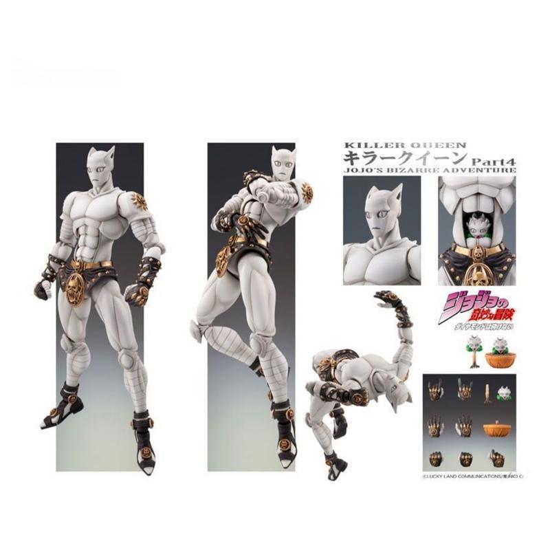 Super Action Statue Dio Yoshikage Kira Killer Queen Poseable Action Figure Room Desk Decoration Festival Gift Reissue In Stock
