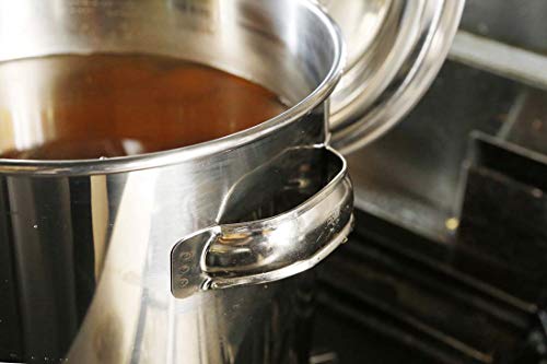 EBM 18-8 Кухонная кастрюля/Кастрюля для бульона, 20 см, с ручкой, серебристая