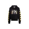 Off-White Caravaggio Print Hoodie Black/Yellow Men Tops OMBB037C99FLE0111018