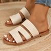 Модные сандалии балетки повседневные шлепанцы летняя обувь для платья 2024 новая мода пляжные богемные шлепанцы домашние тапочки женская обувь для женщин