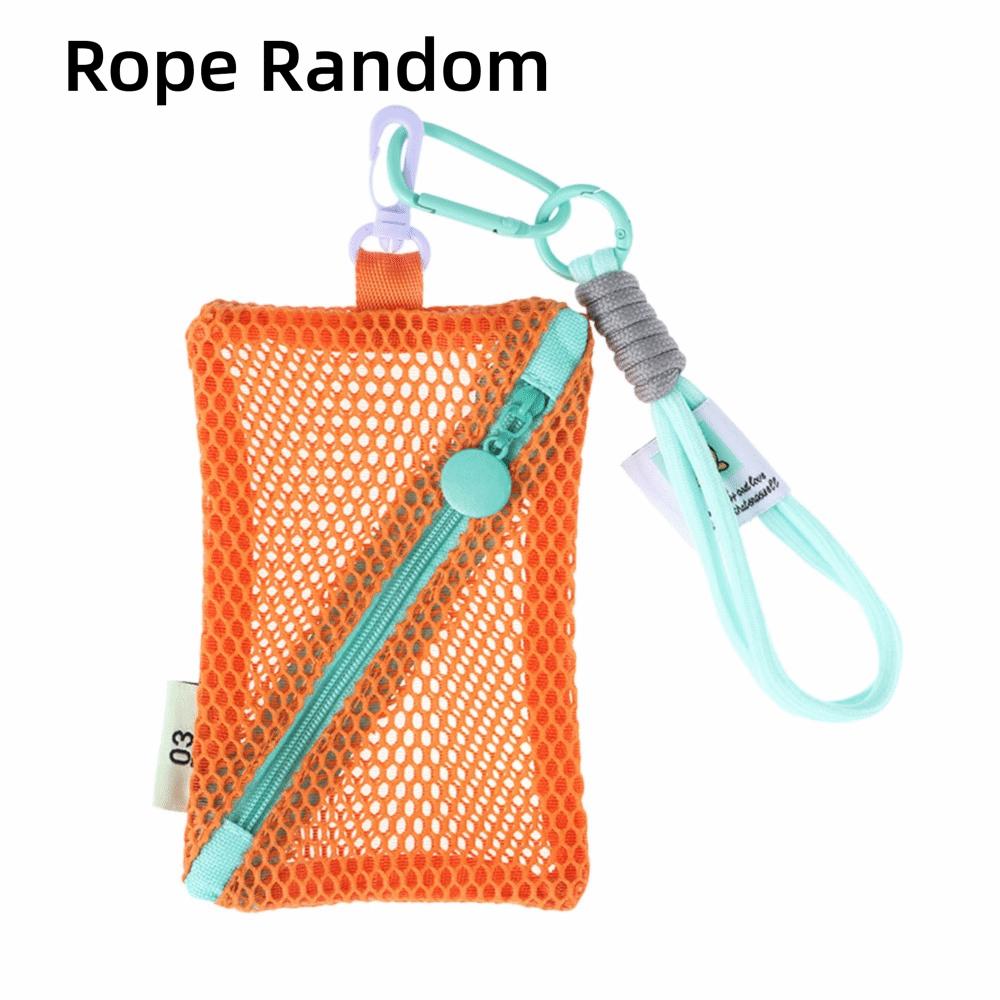 Durable Dopamine Color Storage Bag Candy Color Toiletry Mesh Cosmetic Bag Large Capacity Travel Storage Pouch