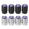 4Pcs Metal Car Tire Valve Stem Caps Auto Accessories For Volkswagen VW R Line Jetta GTI Golf 5 7 Caddy Passat b6 b8 Tiguan Polo zh2