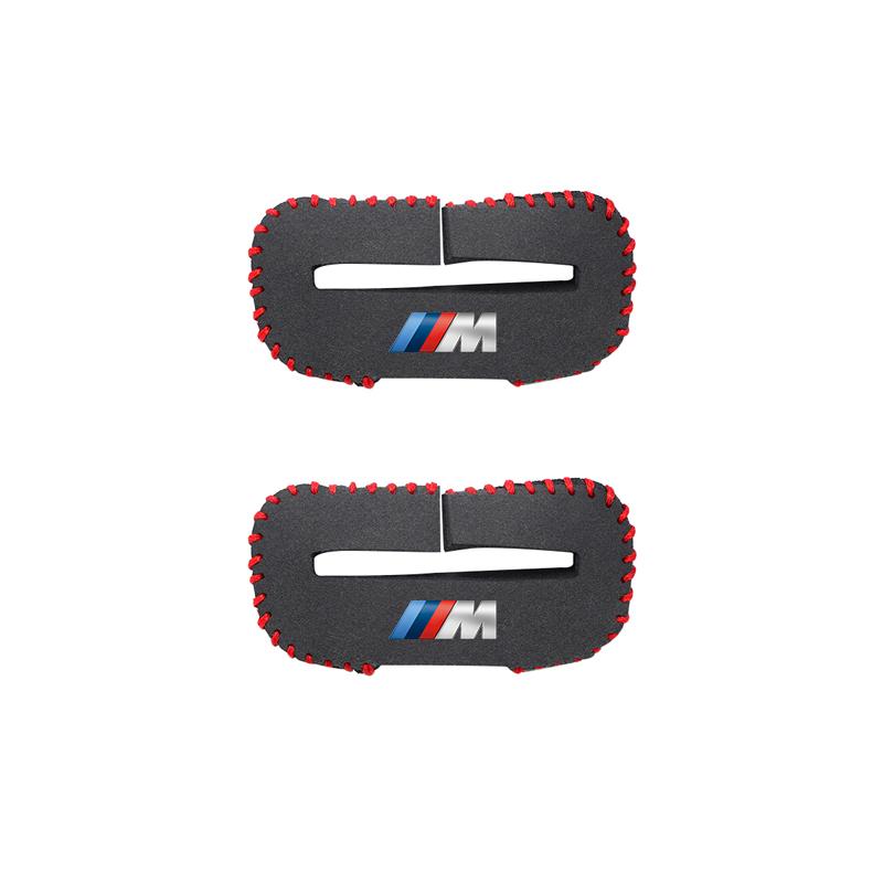 BBJL7 For BMW X1 X3 X4 X5 E39 M1 M2 M3 Sticker Safety Belt Buckle Cover for Anti-collision and Anti-scratch Protection Leather Cover