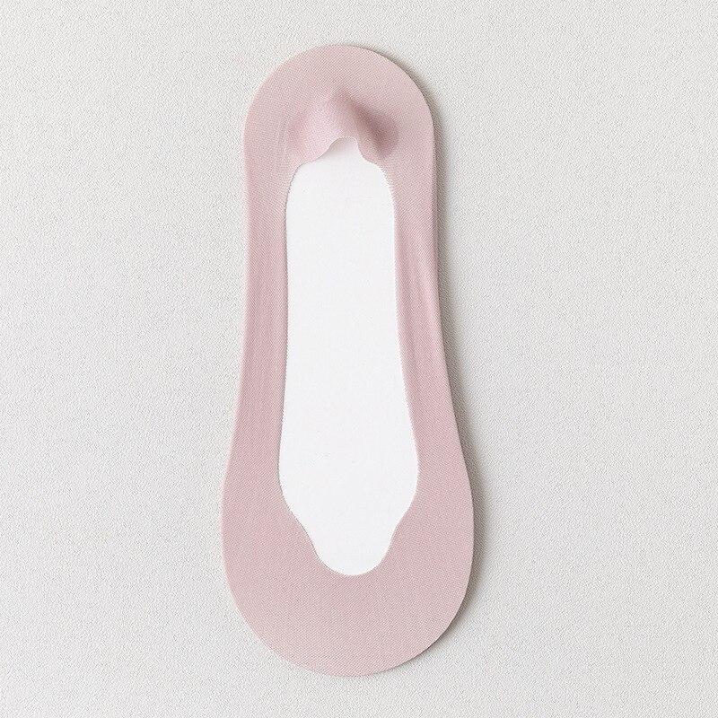 Летние женские тапочки с низким вырезом, бесшовные шелковые носки-лодочки, силиконовые нескользящие ультратонкие дышащие невидимые носки