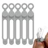 5Pcs Cable Organizer Strong Elasticity Multifunctional Soft Silicone Cable Strap Cord Protector Desktop Accessories