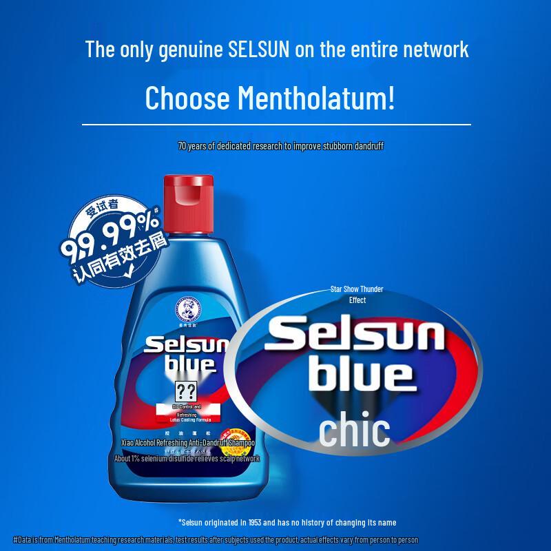 MENTHOLATUM Шампунь Selsun против перхоти и для контроля жирности