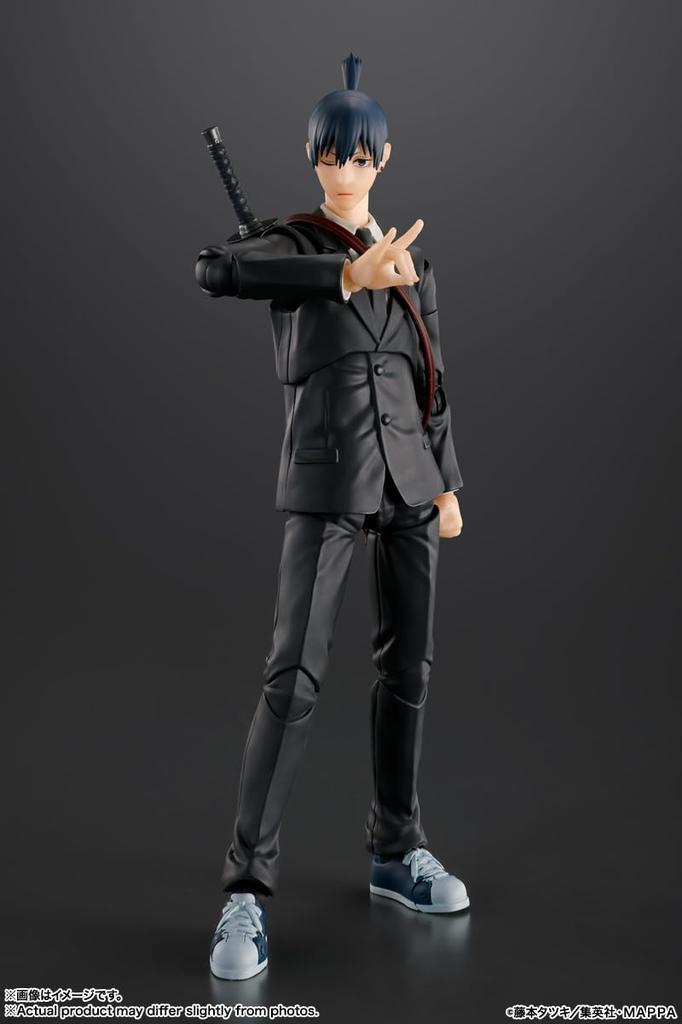 TAMASHII NATIONS Chainsaw Man Aki Hayakawa 155mm PVC ABS Painted Action Figure S.H.Figuarts Approx. &