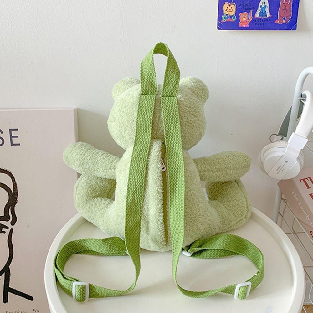 Плюшевый рюкзак с изображением лягушки, подарок на день рождения, мультяшная плюшевая игрушка, кукла, сумка, сумка через плечо для мальчиков