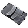 Black 26 Individual Compartments Portable Fishing Baits Durable Plastic Storage Box