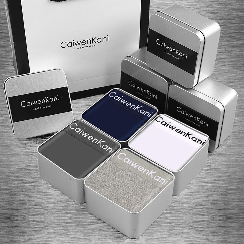 Мужские трусы-боксеры из дышащего чистого хлопка, модала, Cckgraphene, тонкие короткие брюки, подарочная коробка высокого класса