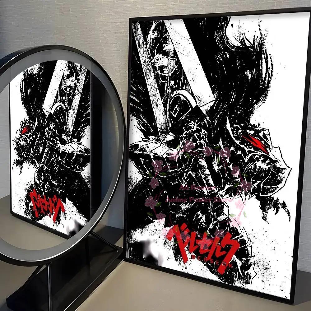 Аниме Постер B-Berserk Высококачественная Печать Домашний Декор Настенное Искусство Фреска Декор Комнаты Бара Для Детей Взрослых Подарок на День Рождения Ребенка Праздничный Подарок