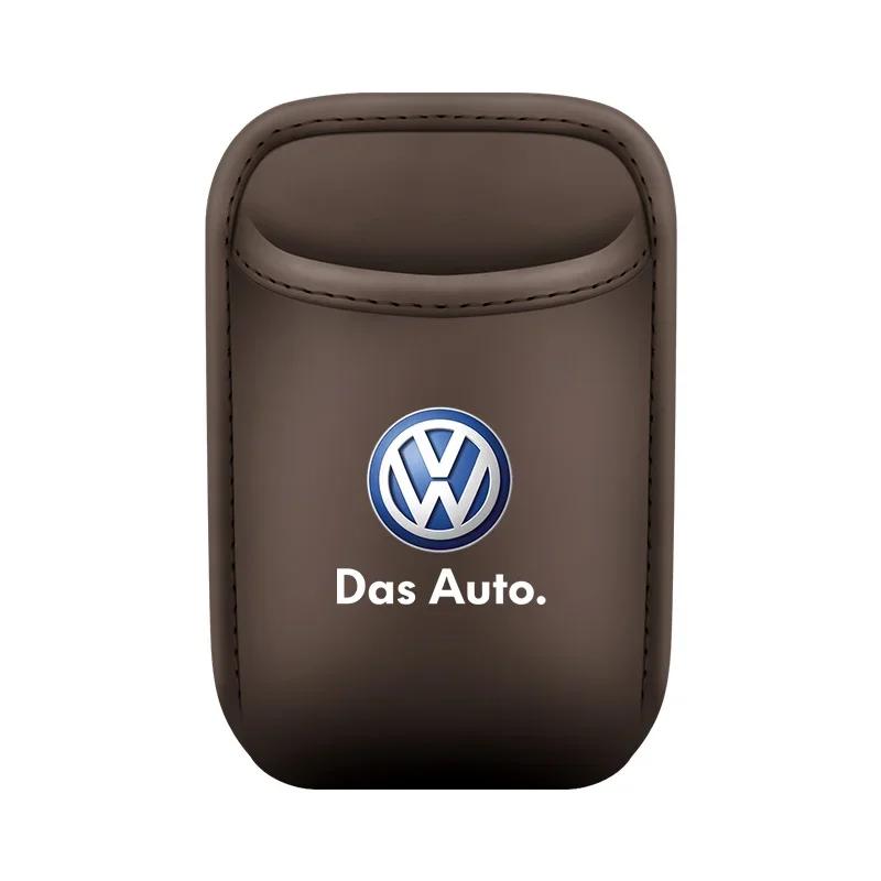 The multi-functional leather storage case for car water cups is suitable For VW Volkswagen Polo Tiguan Passat Golf Jetta Lavida
