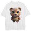 Streetwear Raccoon Graphic T-Shirt Cotton Unisex Tops Tees Summer Short Sleeves T Shirt