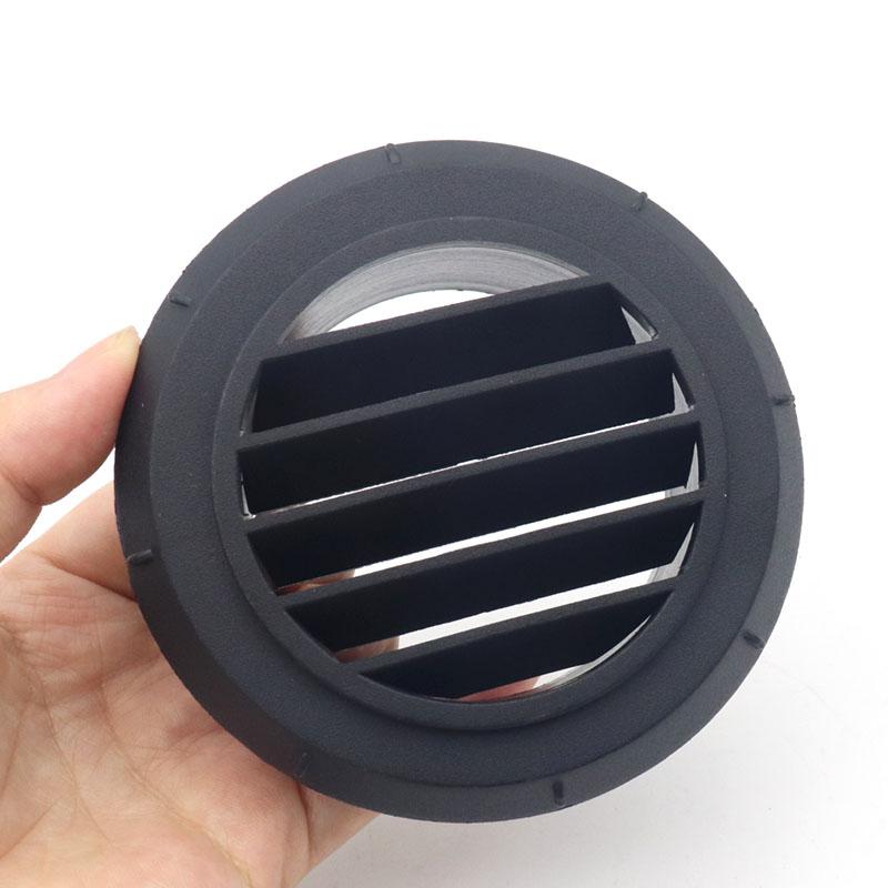 75 мм круглый автомобильный обогреватель, воздуховод, теплое вентиляционное отверстие, вращающийся на 360 градусов, черный для автомобиля, автобуса, RV, ATV, Webasto, грузовика, автозапчасти