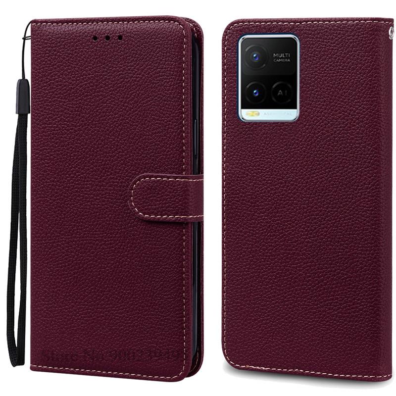 For Vivo Y21 2021 Y21S Case Wallet Flip Case For Vivo Y33S Y33T Y32 Y21T Y21E Y21A Y21G VivoY21 Silicone Cover Coque Fundas Etui