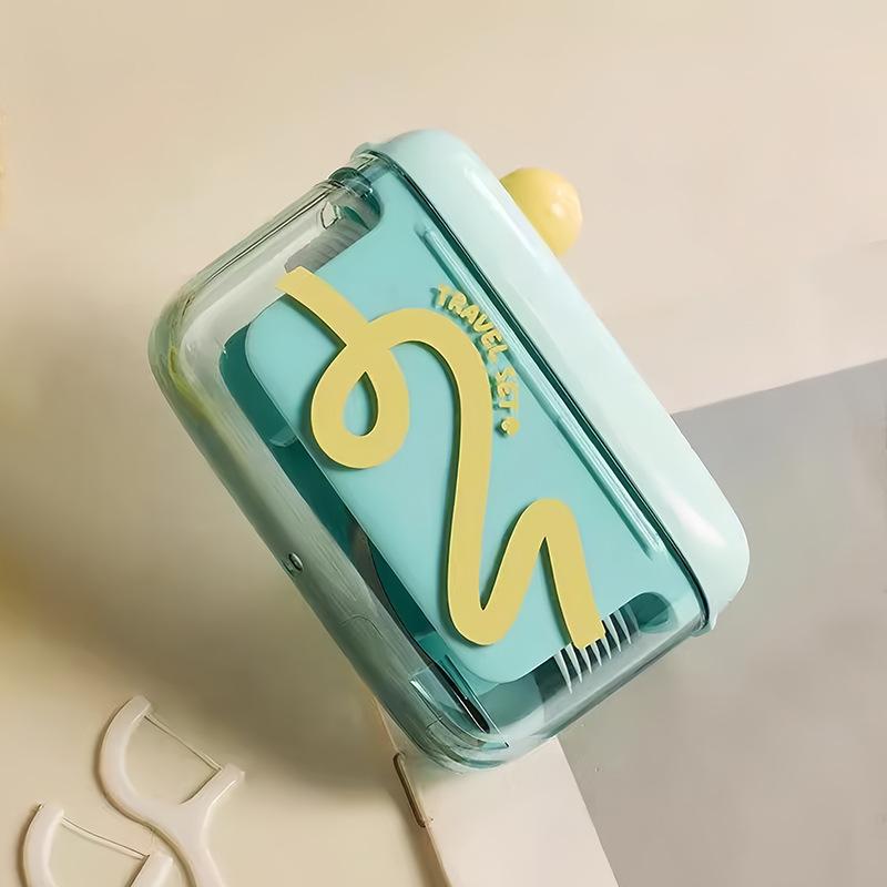 Portable floss box Household tooth picking and sewing floss holder Disposable floss automatically pops up storage box